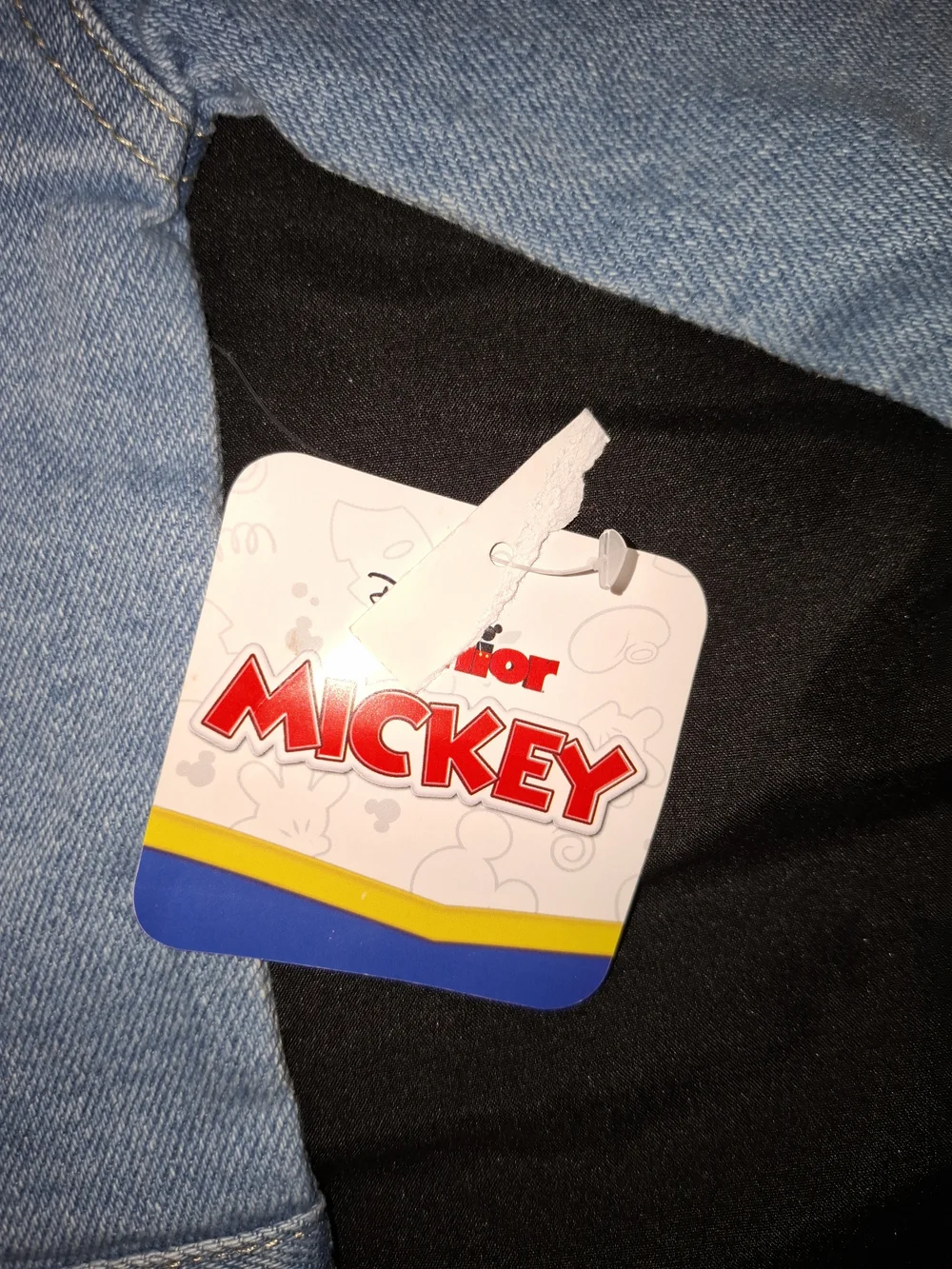 Disney Junior Mickey Mouse Funhouse Denim Jacket Blue Button Pockets 18-24M